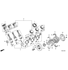 Вкладиш шатунний (рожевий) (13216-58G-A01)