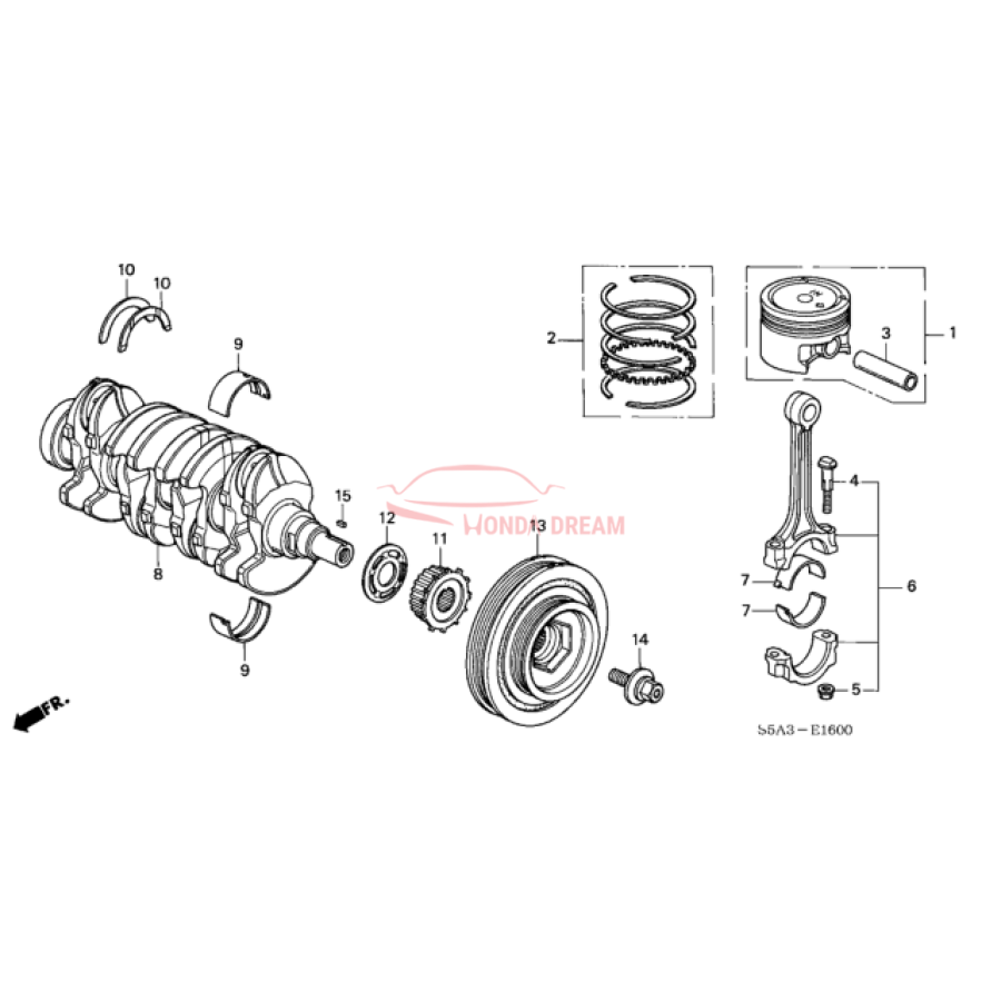 BRG F, CONNROD (13216-PLM-A01) - 1