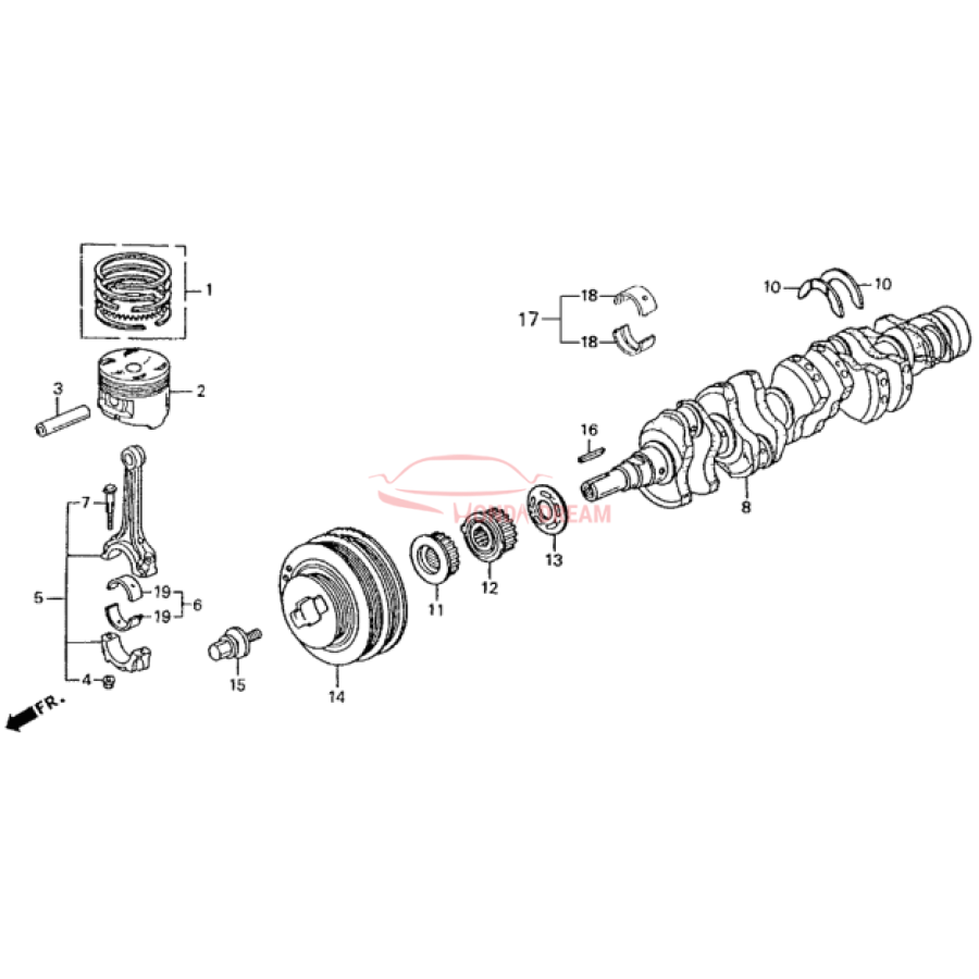 BEARING G, CON-ROD (13217-PD2-004) - 2