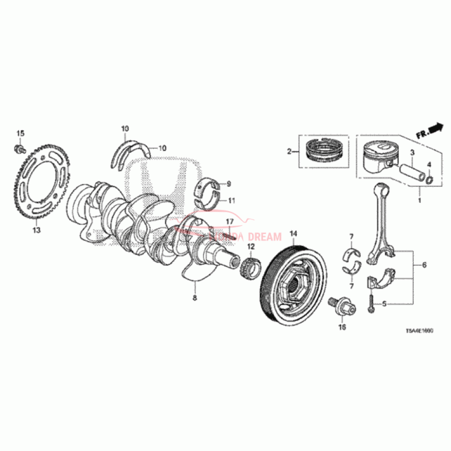 Crankshaft (13310-5R1-030) - 1