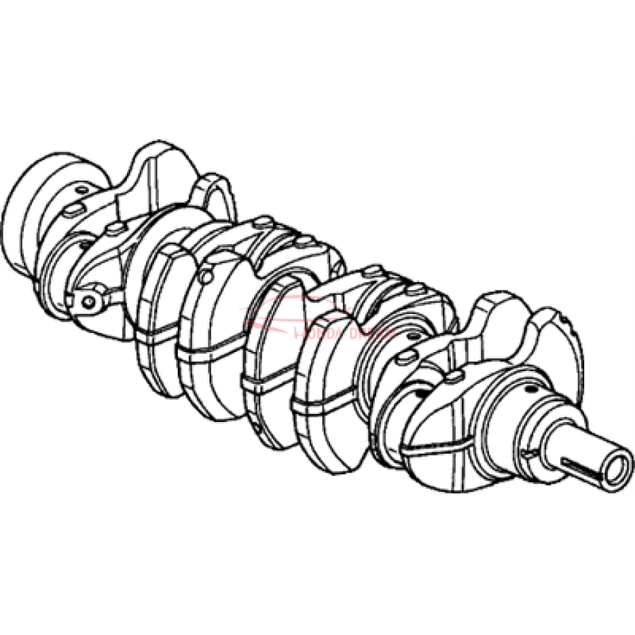 Crankshaft (13310-PPA-000) - 1