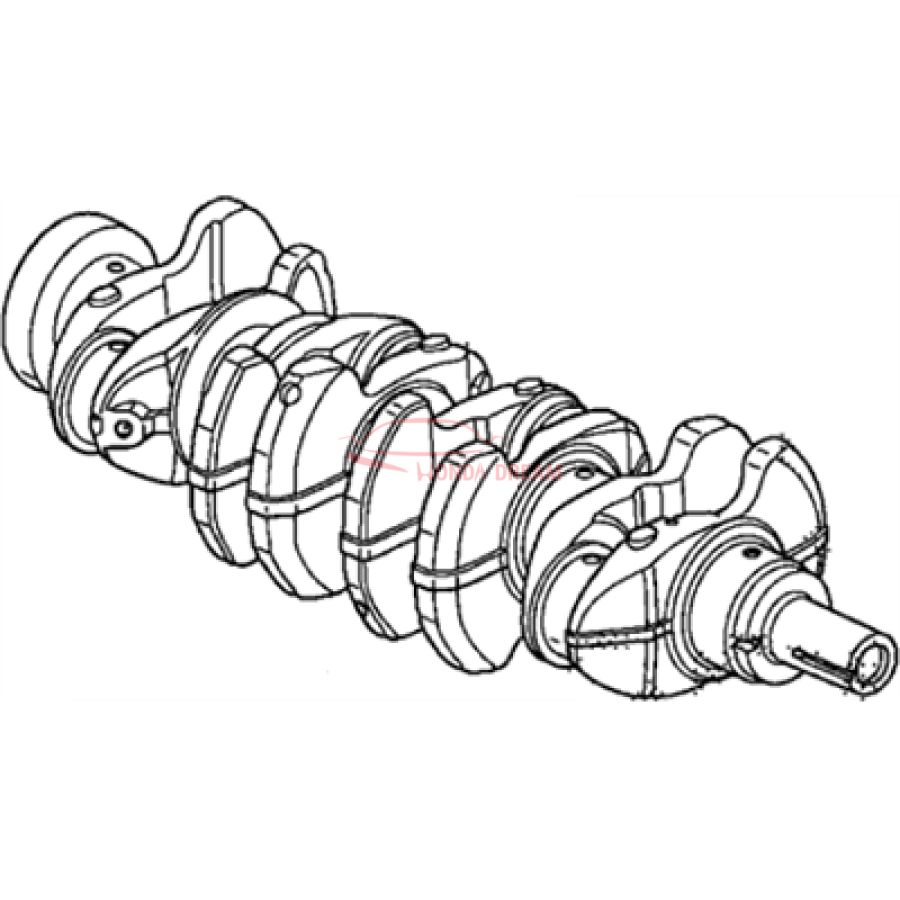 Crankshaft (13310-R6A-000) - 2