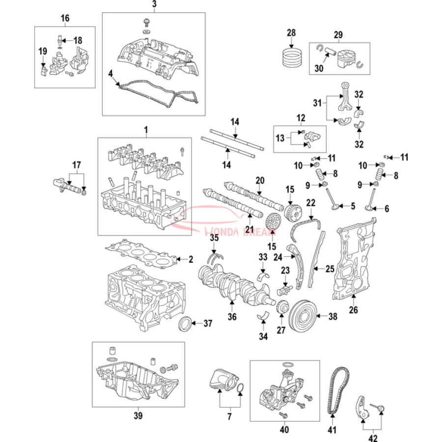 Crankshaft (13310-RPY-G10) - 1