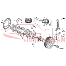 Bearing A, main upper blue (13321-5A2-A01) - 3