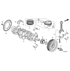 Bearing A, main upper blue (13321-5A2-A01)