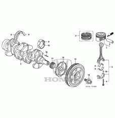 Bearing A, main upper blue (13321-PWA-004)