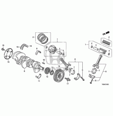 Bearing A, main upper black (13321-RYE-A02)