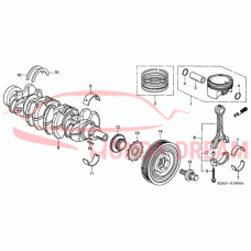 Bearing B, main upper black (13322-PNA-003) - 4