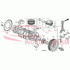 Bearing B, main upper black (13322-PRB-A01) - 5