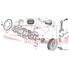 Bearing B, main upper black (13322-RAA-A02) - 3