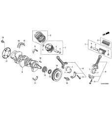 Bearing A, main upper brown (13322-RJA-004)