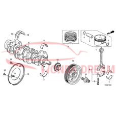 Bearing B, main upper black (13322-RZP-003) - 3