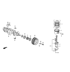 BEARING F,MAIN (P (13326-PM6-003)