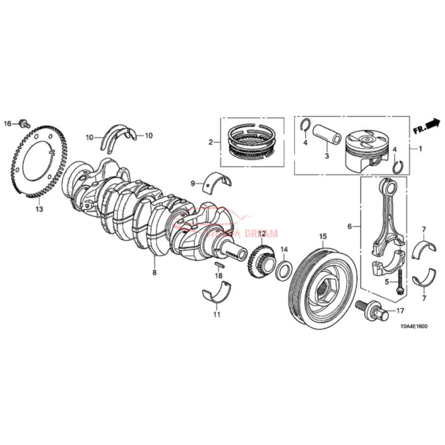 BRG F,MAIN UPPER (13326-PRB-A01) - 2