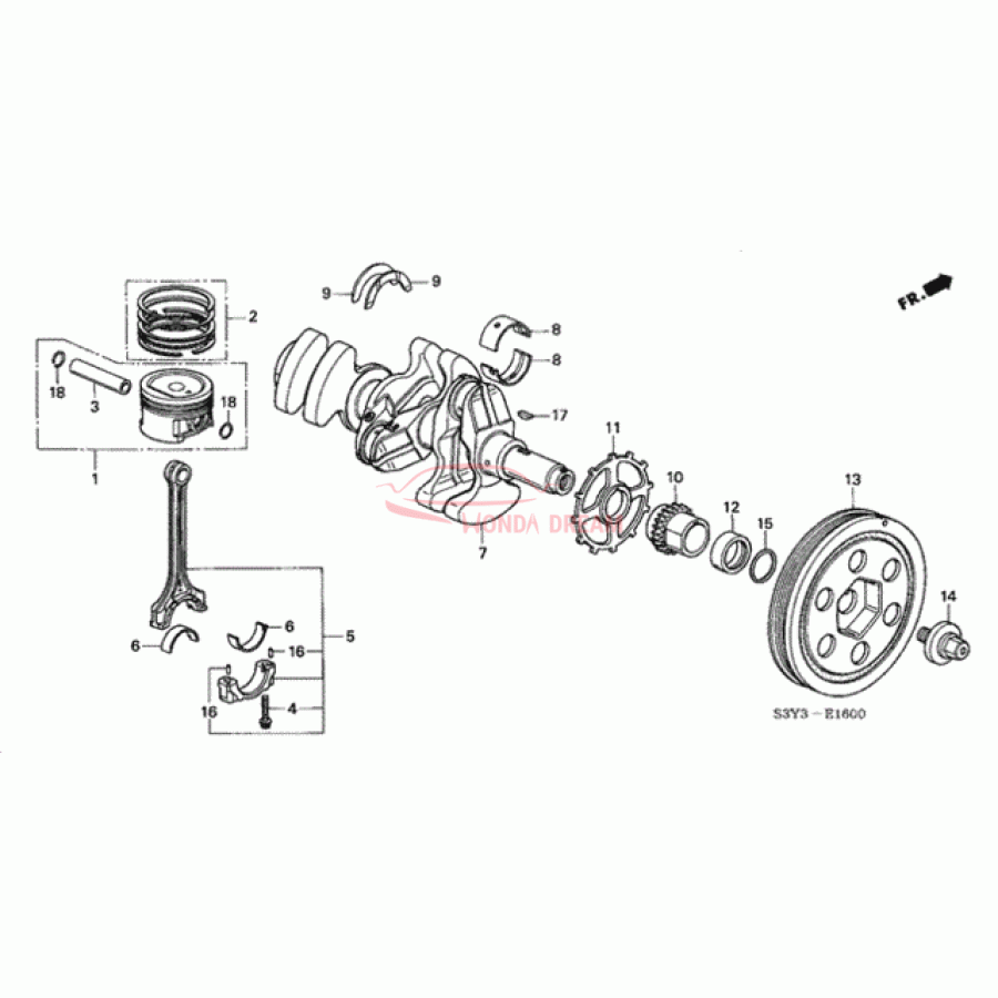 WASHER,THRUST (13331-679-003) - 1