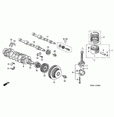 WASHER, THRUST (13331-PAA-A01)