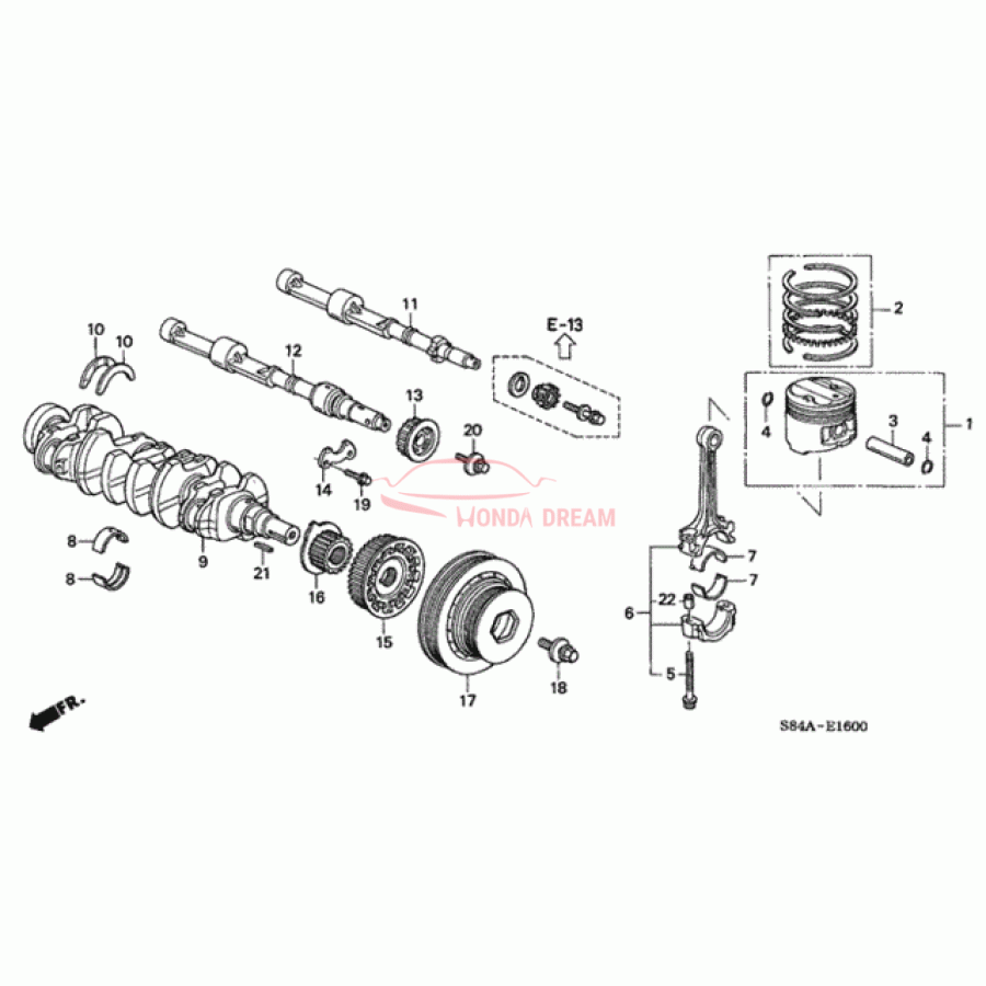 WASHER, THRUST (13331-PAA-A01) - 1