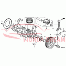 Півкільце упорне колінчастого вала (13331-PCX-003) - 6