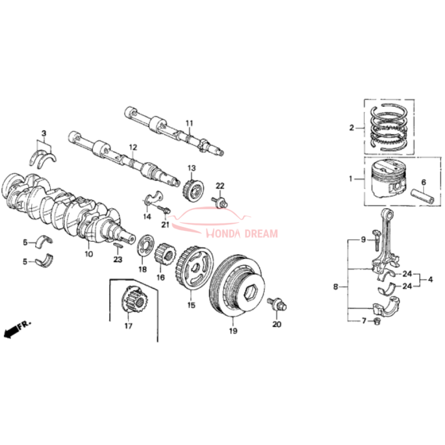 PLATE,TIMING BELT (13622-PT2-000) - 3