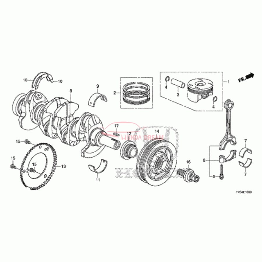 PLATE,CRANK PULSE (13622-R60-U00) - 1