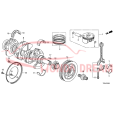 PULLEY COMP CRANK (13810-R1A-G02) - 3