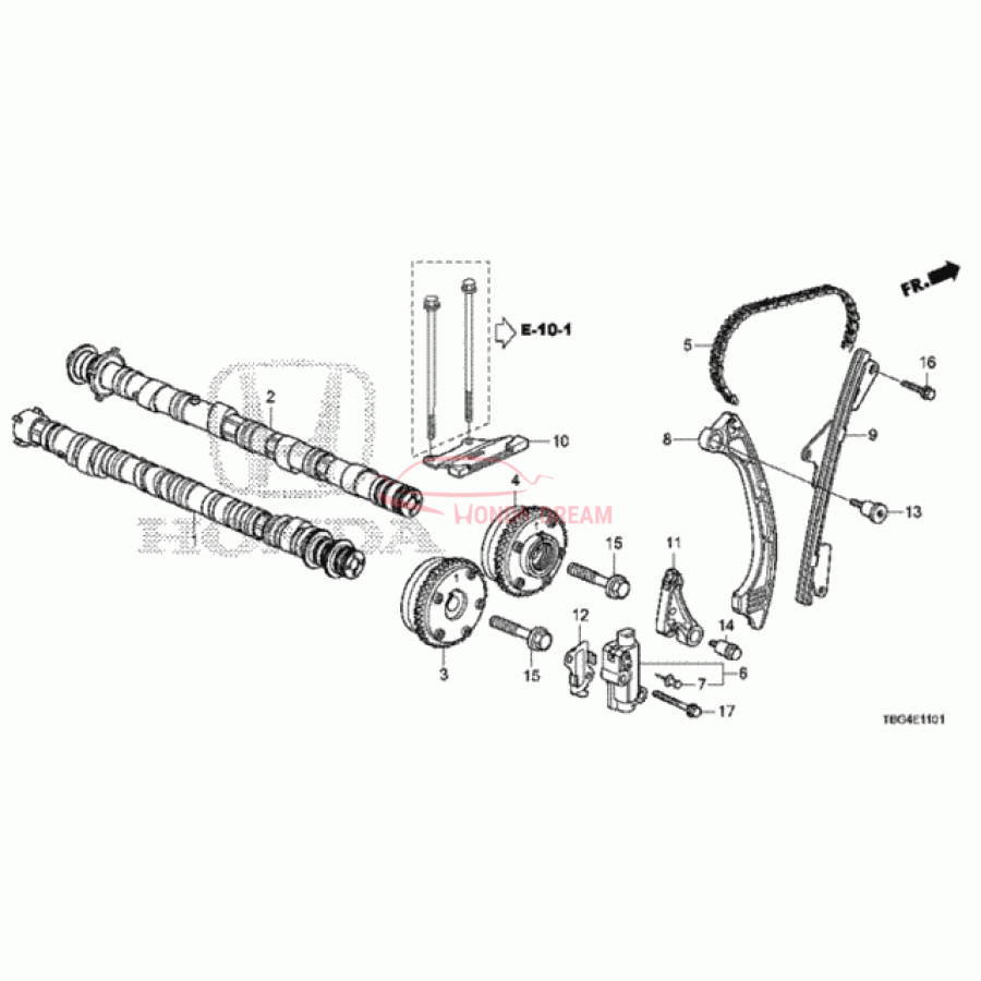 CAMSHAFT COMP,IN (14110-5BA-A00) - 1