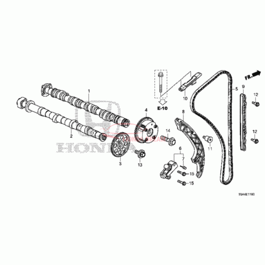 CAMSHAFT COMP,IN (14110-5R1-J01) - 1