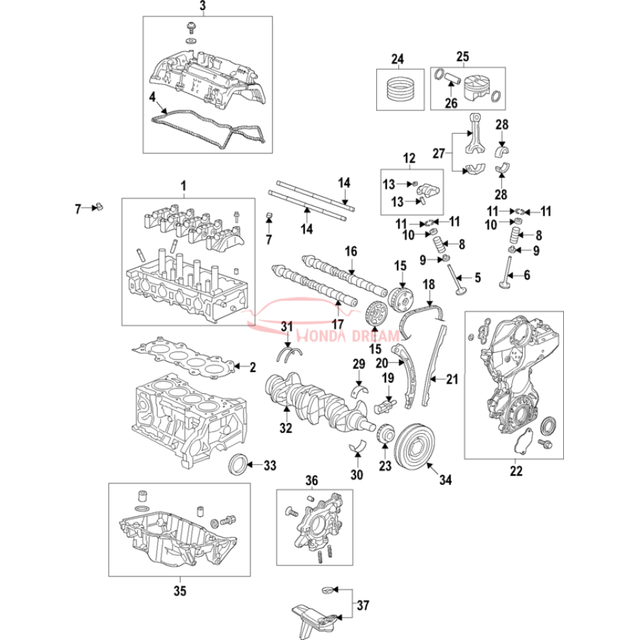 CAMSHAFT COMP,IN (14110-5WJ-A00) - 1