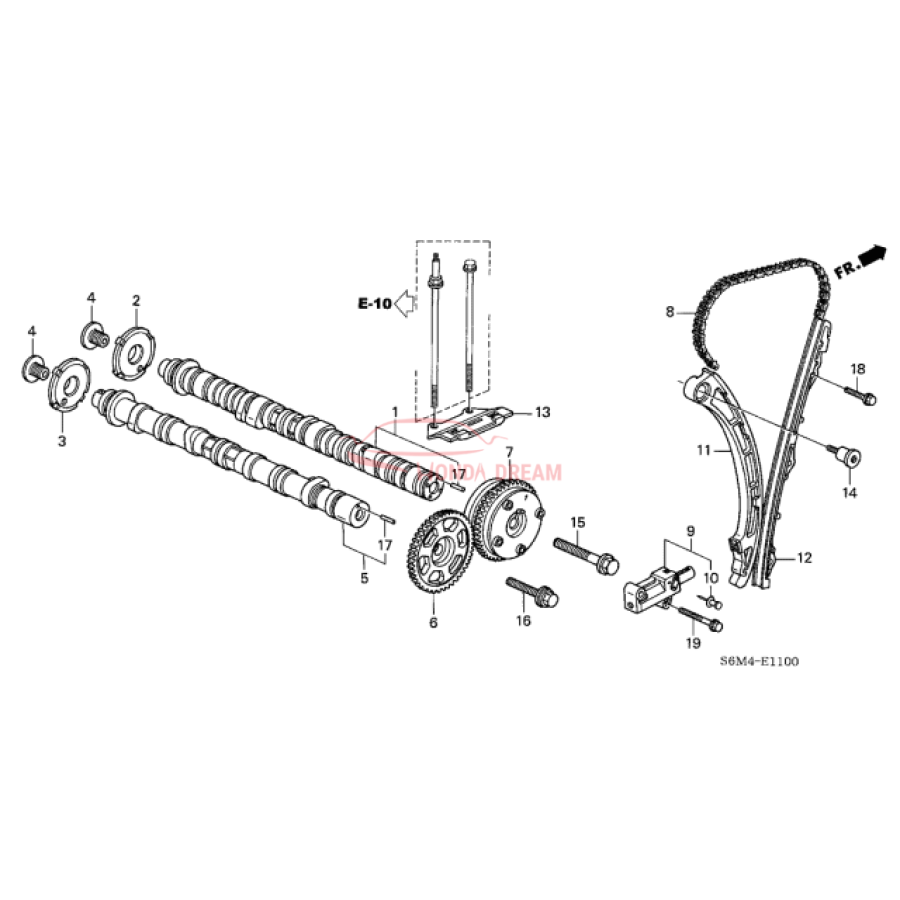 CAMSHAFT COMP,IN (14110-PPA-010) - 2