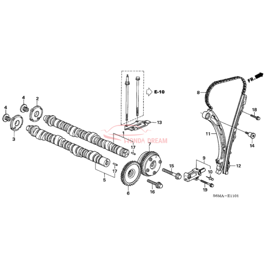 CAMSHAFT COMP,IN (14110-PRC-030) - 2