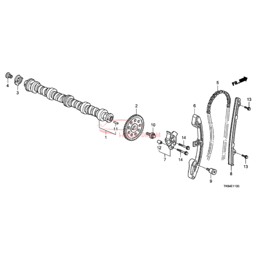 CAMSHAFT COMP (14110-RB1-J00) - 1