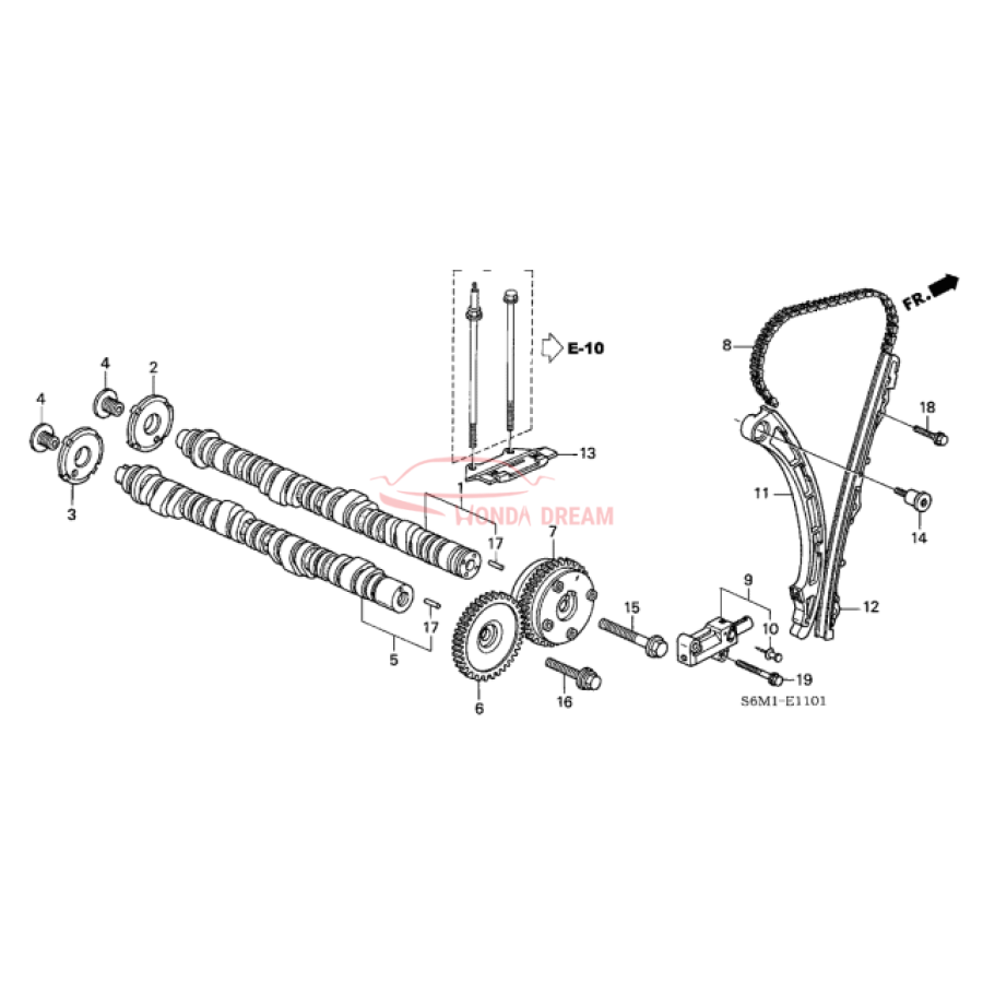 CAMSHAFT COMP,IN (14110-RBB-000) - 2