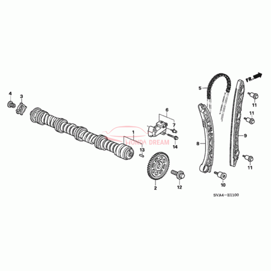 CAMSHAFT COMP. (14110-RNA-A00) - 1