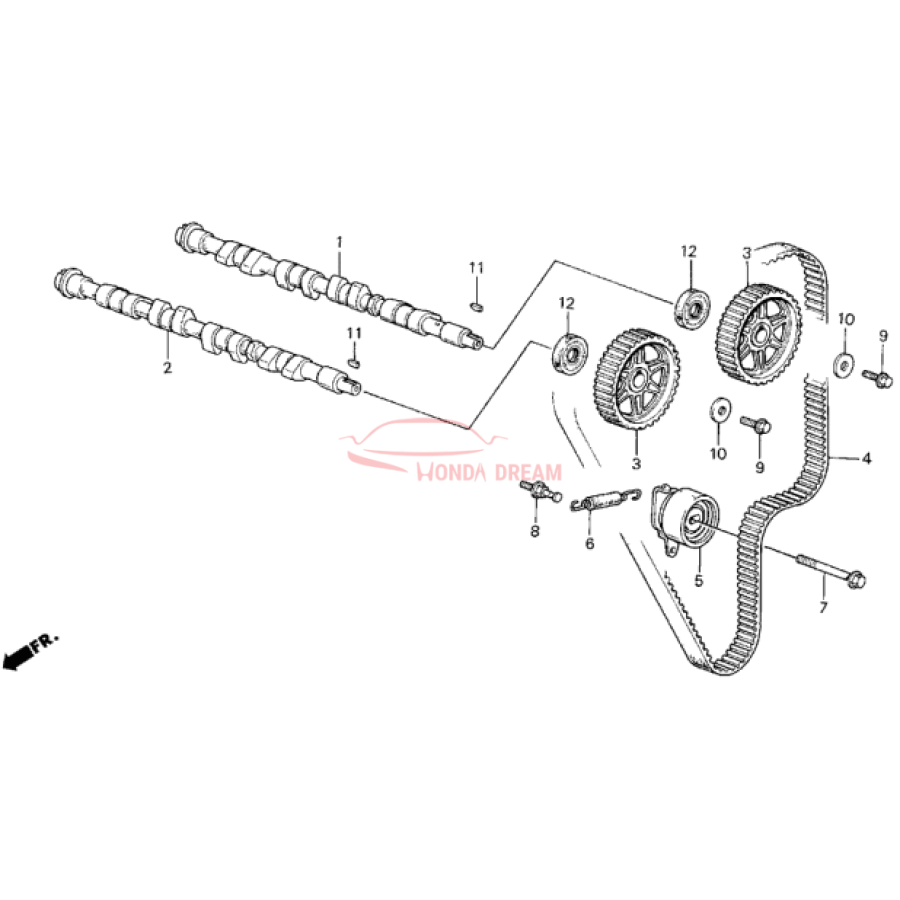 BELT,TIMING (UNIT (14400-PG6-004) - 1