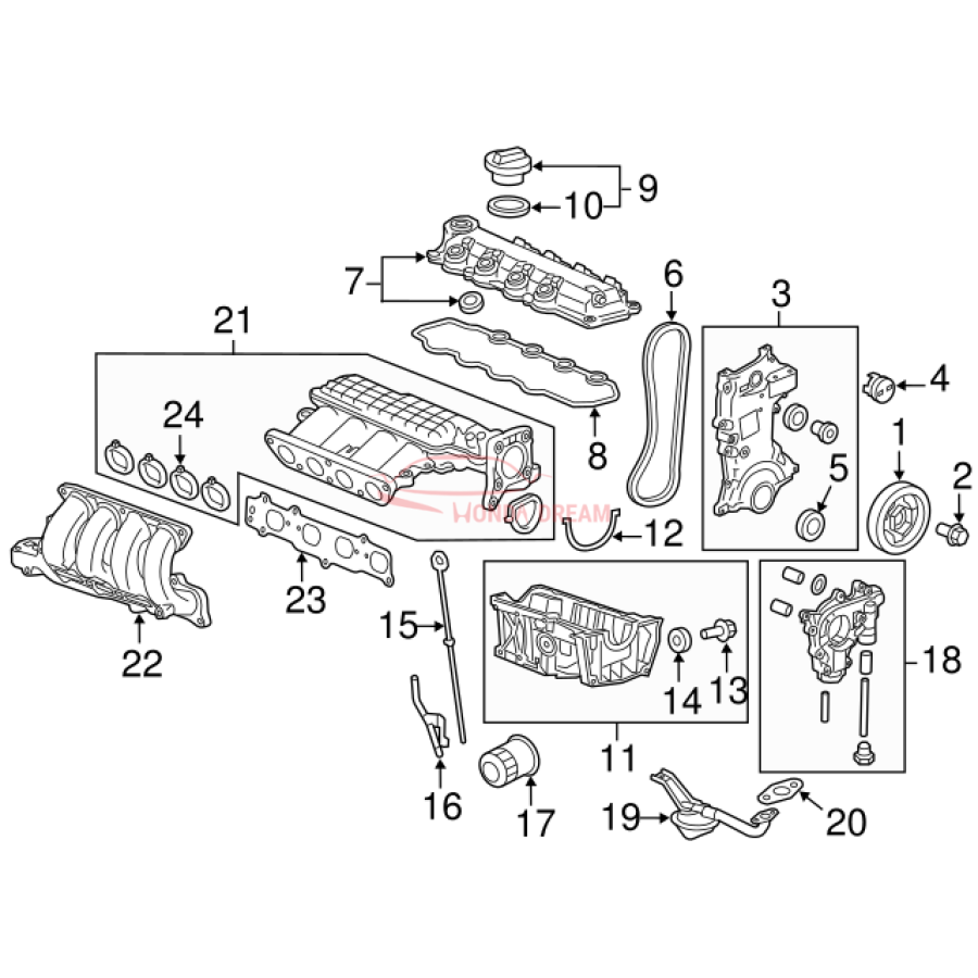 CHAIN(132L) (14401-RB1-003) - 3