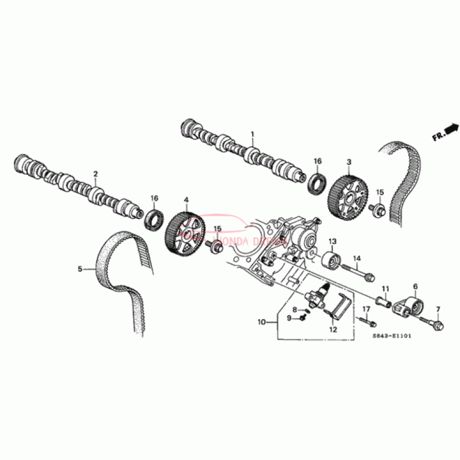 ADJ COMP,TIMING B (14510-P8A-A01) - 1