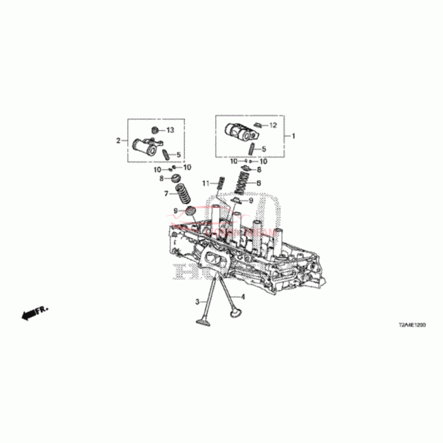 ARM ASSY,EXH ROCK (14620-5A2-A00) - 1