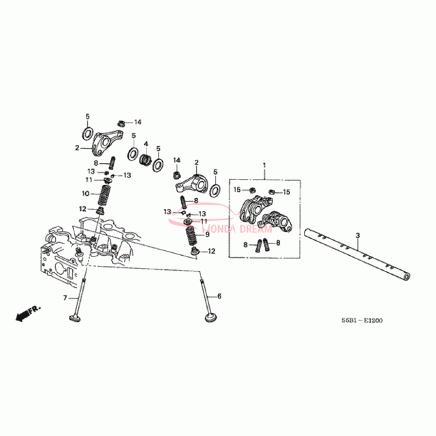 ARM COMP,ROCKER (14621-PWA-000) - 1