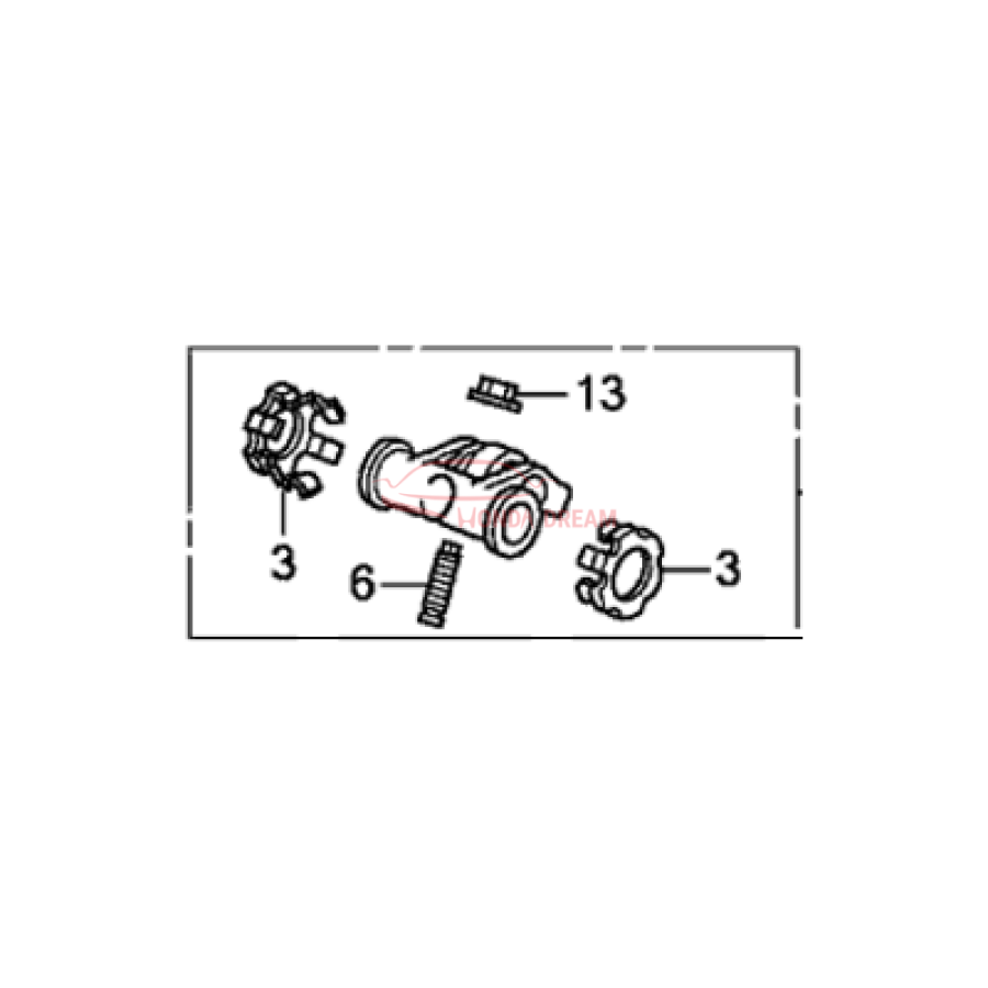 ARM ASSY., EX. ROCKER (14624-R40-A01) - 2