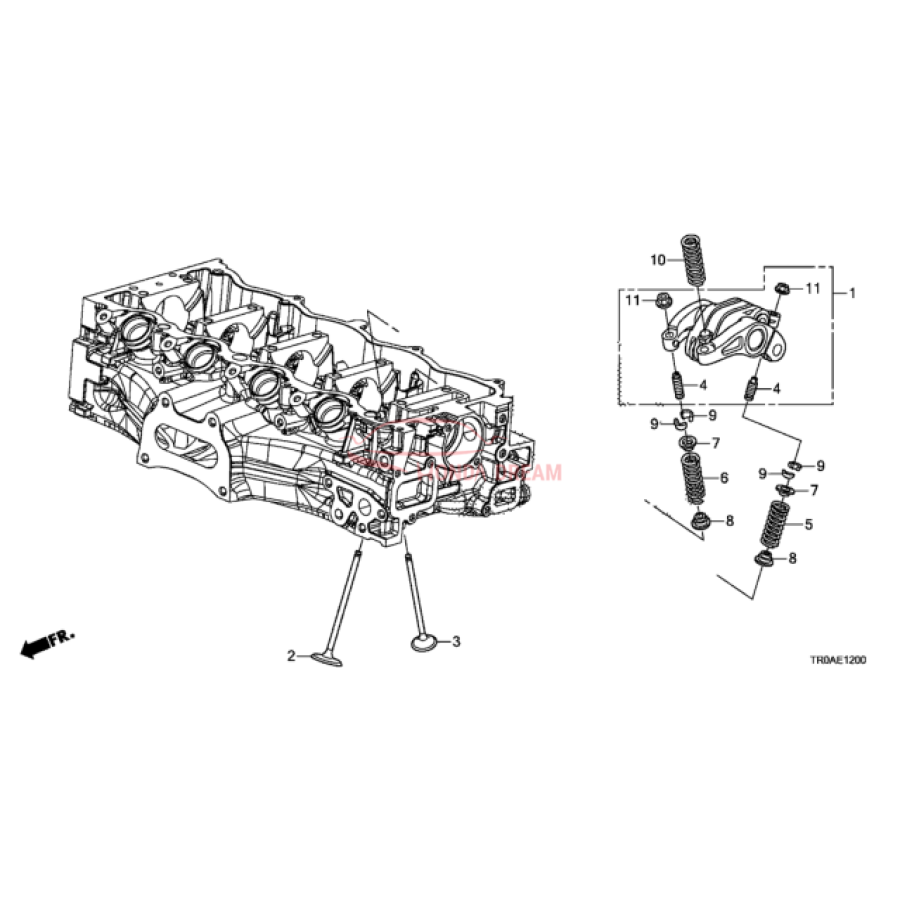 VALVE,INLET (14711-R60-U00) - 3