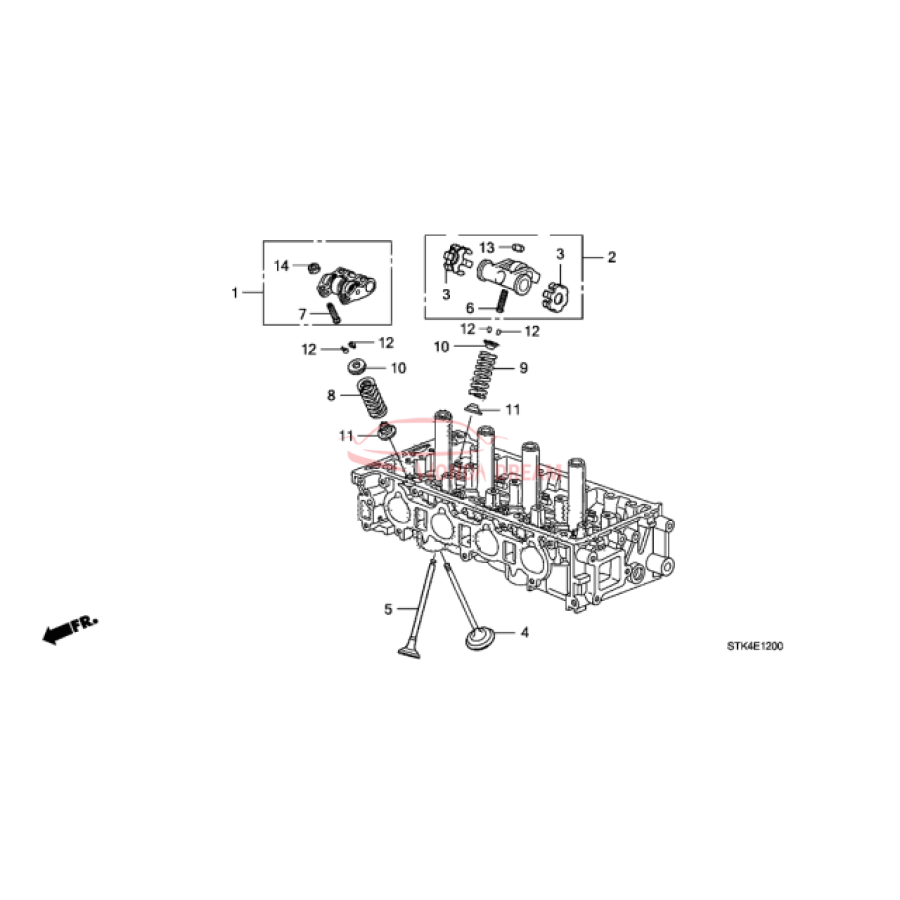 VALVE,EXHAUST . (14721-PRB-A00) - 2