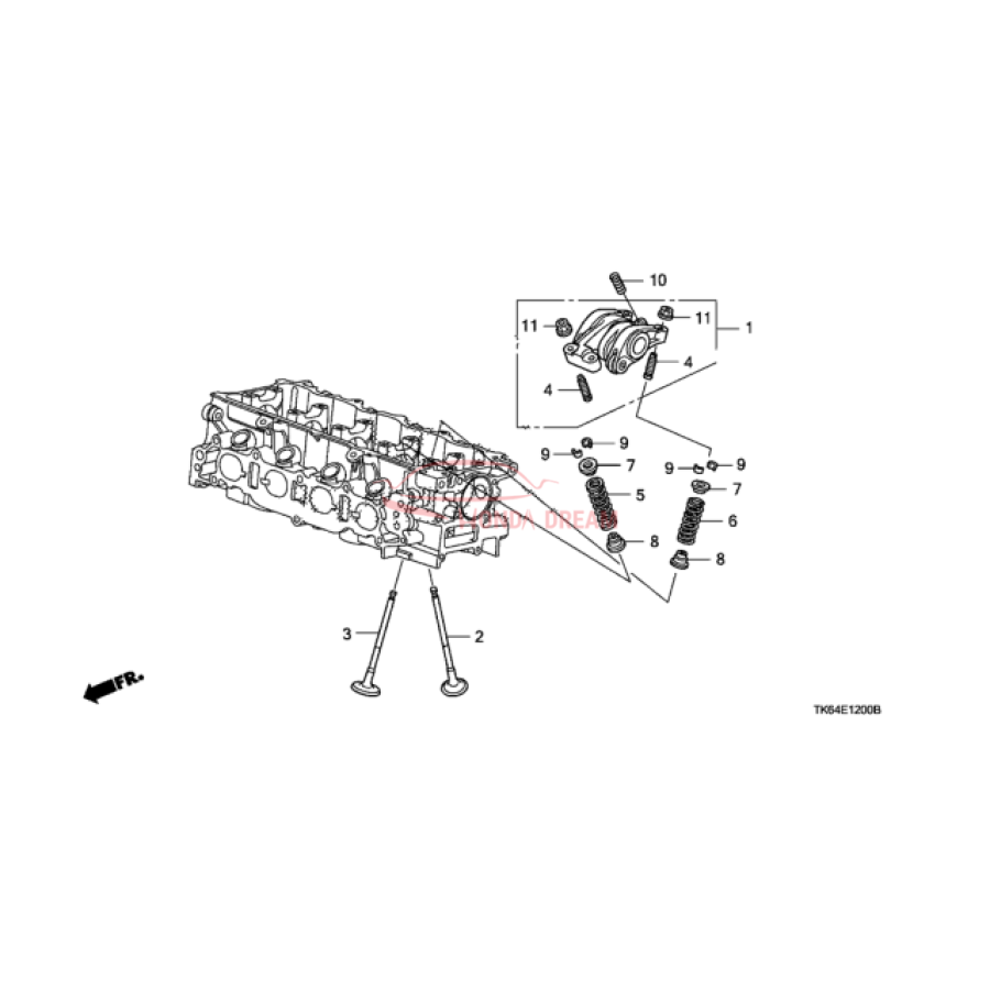 VALVE,EXHAUST (14721-RB0-000) - 3