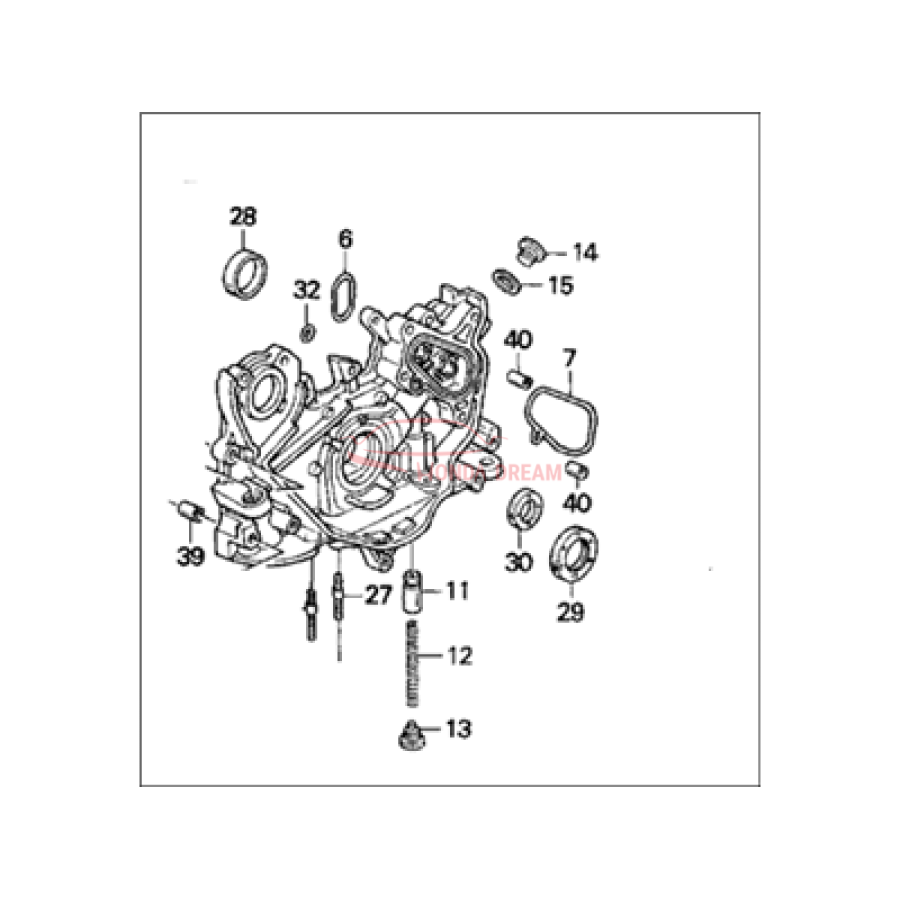 PUMP ASSY,OIL . (15100-P13-000) - 1