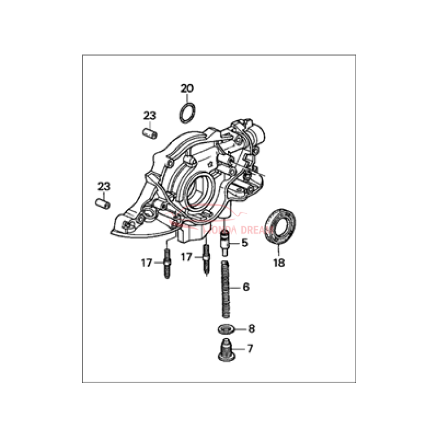 PUMP ASSY, OIL (15100-P2A-003) - 3