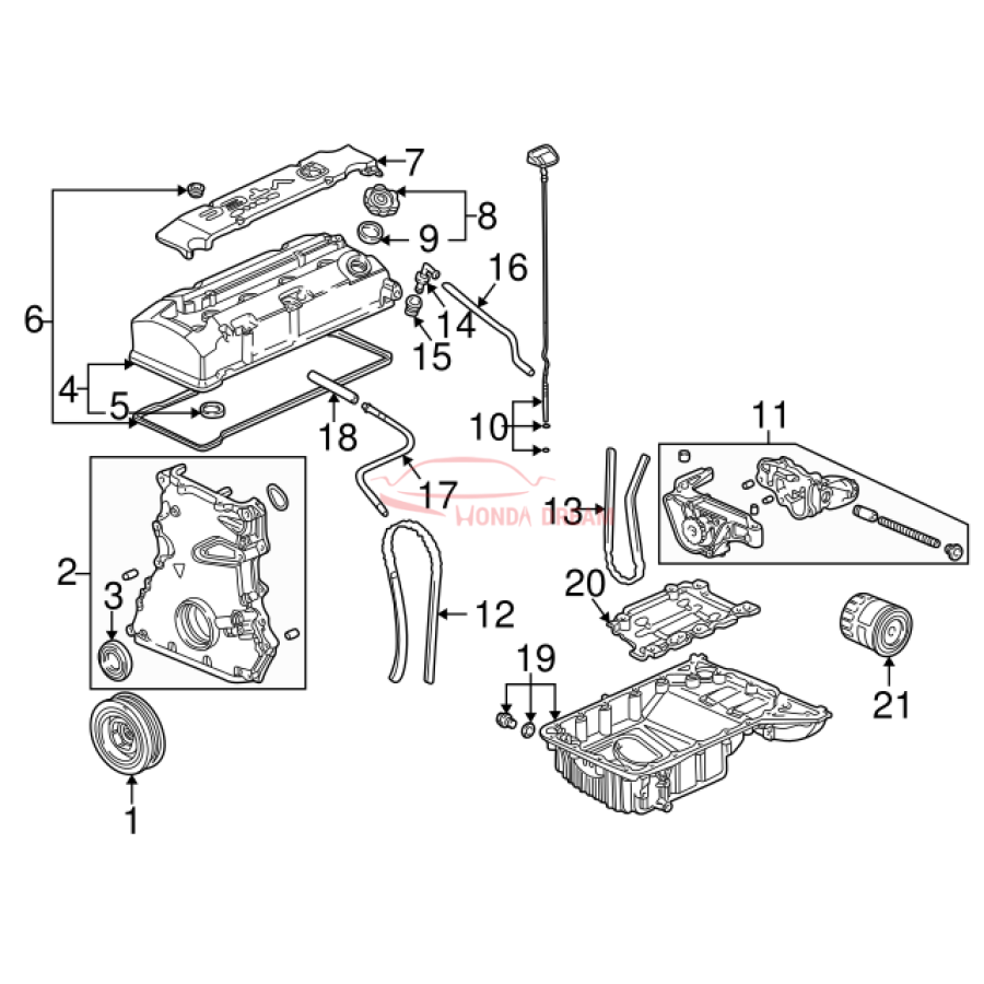 PUMP,ASSY OIL (15100-PCX-023) - 3