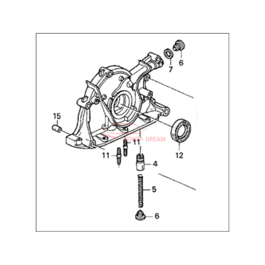 PUMP ASSY.,OIL (15100-PR3-004) - 1