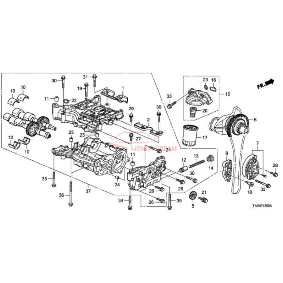 PUMP ASSY,OIL (15100-R40-A02) - 3