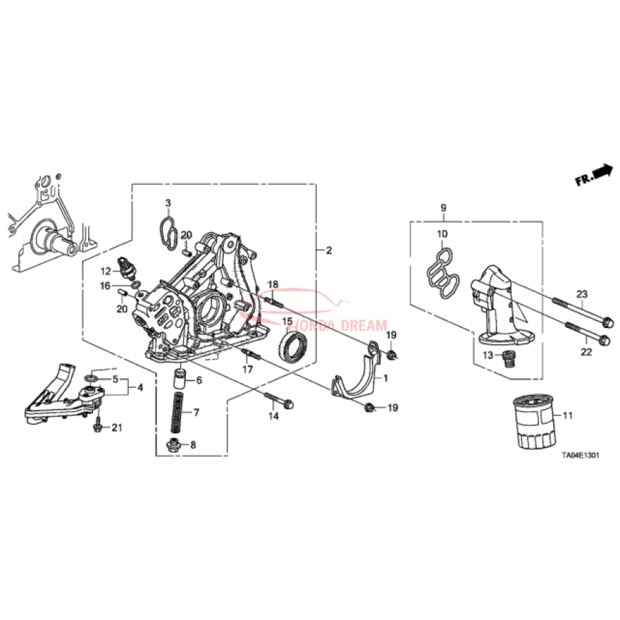 PUMP ASSY,OIL (15100-R70-A11) - 2