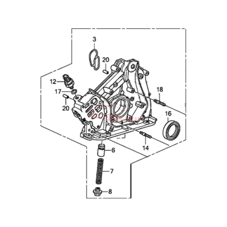 PUMP ASSY,OIL (15100-R70-A11) - 3