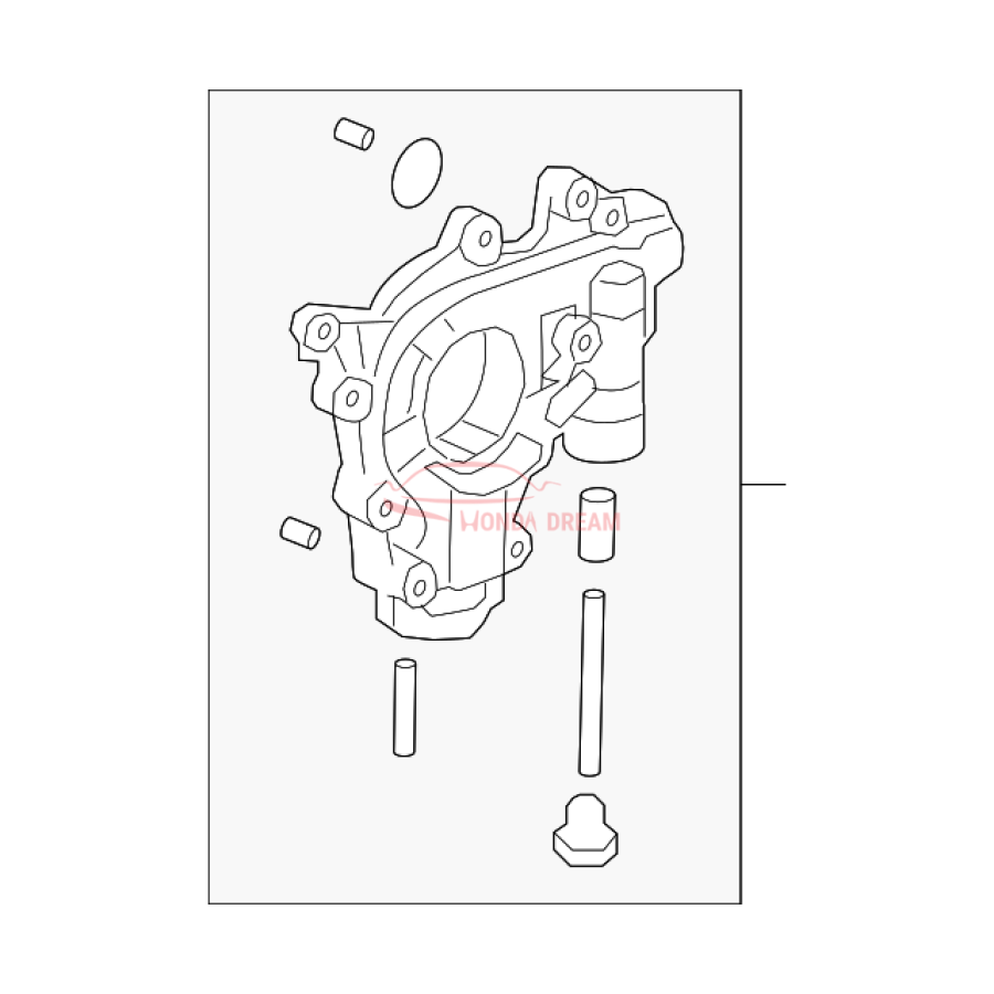 PUMP ASSY,OIL (15100-RB0-003) - 1